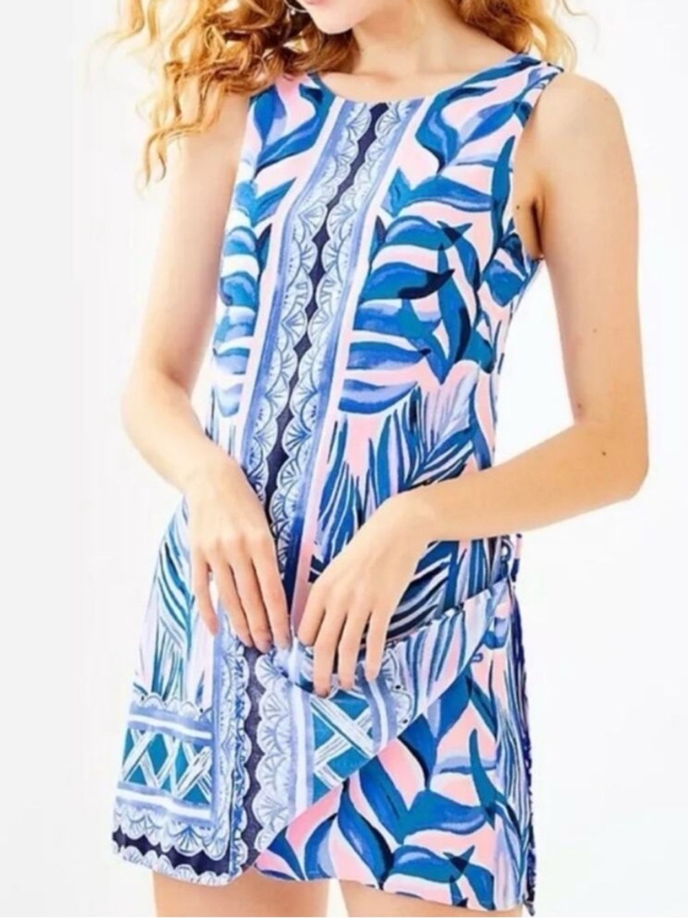 Lilly Pulitzer Donna Romper Pink Tropics Tint Heat Wave‎ Engineered.